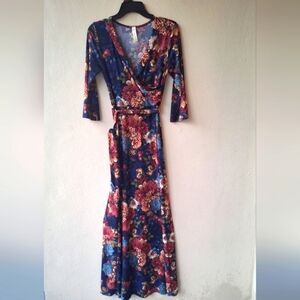 Vanilla Bay Floral Women's Maxi Dress Size S